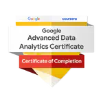 Google Advanced Data Analytics Certificate